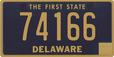 DE license plate 74166