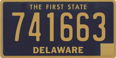 DE license plate 741663