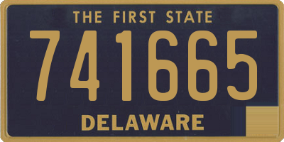 DE license plate 741665