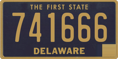 DE license plate 741666