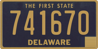 DE license plate 741670