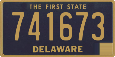 DE license plate 741673