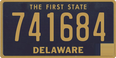 DE license plate 741684