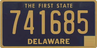 DE license plate 741685