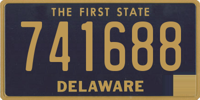 DE license plate 741688
