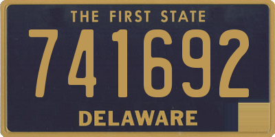 DE license plate 741692