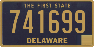 DE license plate 741699