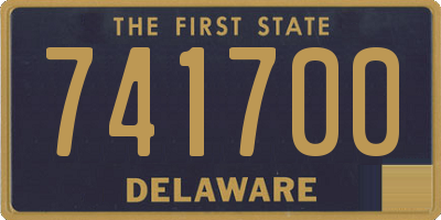 DE license plate 741700