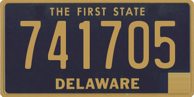 DE license plate 741705