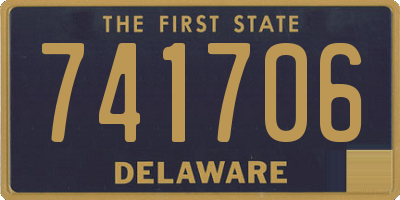 DE license plate 741706