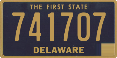 DE license plate 741707