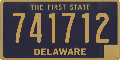 DE license plate 741712