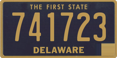 DE license plate 741723