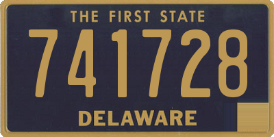 DE license plate 741728
