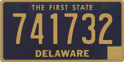 DE license plate 741732