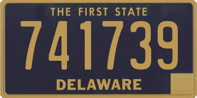 DE license plate 741739