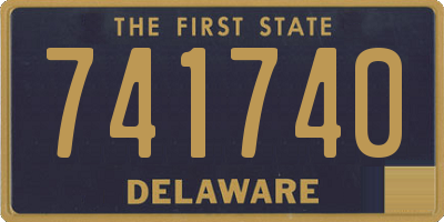 DE license plate 741740