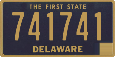 DE license plate 741741