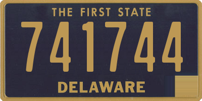 DE license plate 741744