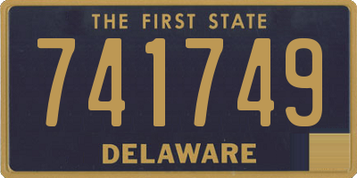 DE license plate 741749