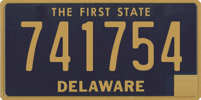 DE license plate 741754