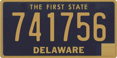 DE license plate 741756