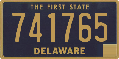 DE license plate 741765