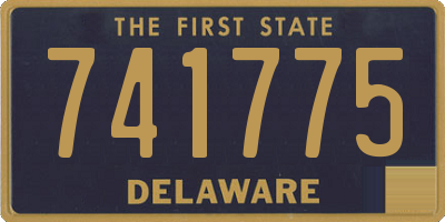 DE license plate 741775