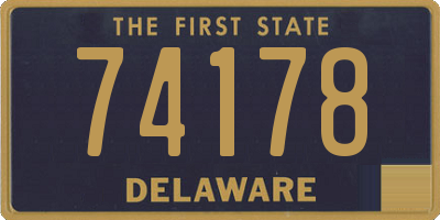 DE license plate 74178