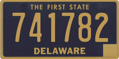 DE license plate 741782