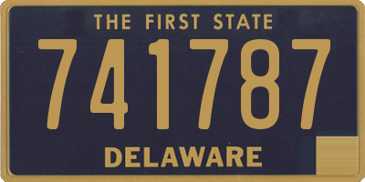 DE license plate 741787