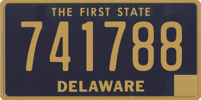 DE license plate 741788