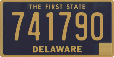 DE license plate 741790