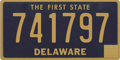 DE license plate 741797