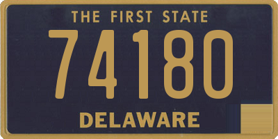 DE license plate 74180