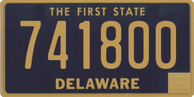 DE license plate 741800