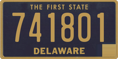 DE license plate 741801