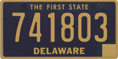 DE license plate 741803