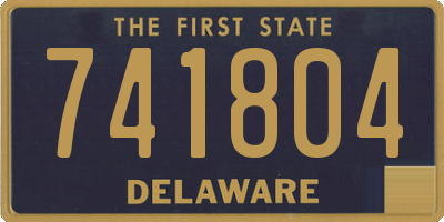 DE license plate 741804