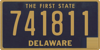 DE license plate 741811