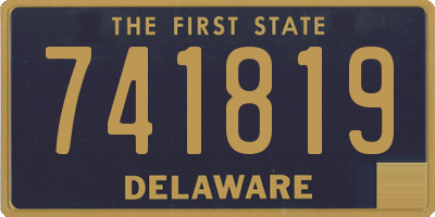 DE license plate 741819