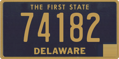 DE license plate 74182