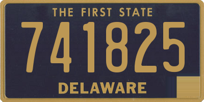 DE license plate 741825