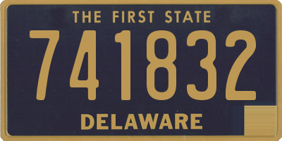 DE license plate 741832