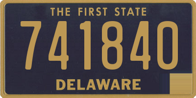 DE license plate 741840
