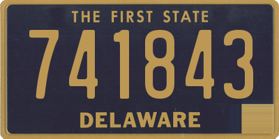 DE license plate 741843