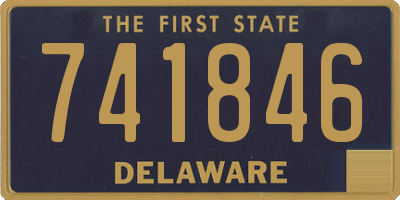 DE license plate 741846