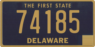 DE license plate 74185