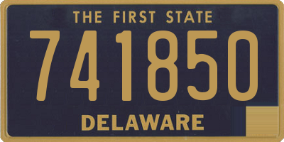 DE license plate 741850