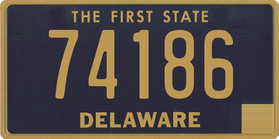 DE license plate 74186